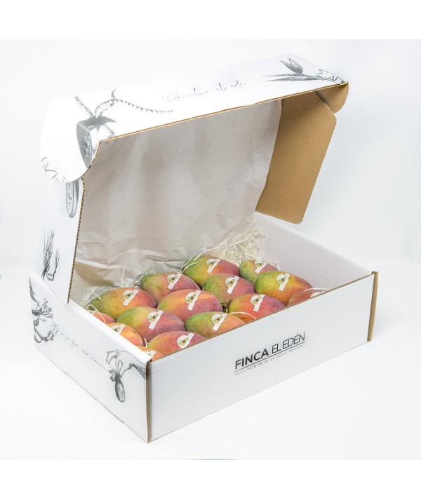 Mango Irwin Bio (Origen: España)Mango ecológico Irwin – Caja de 4 kg RECOLECTADO MADURO EN PLANTA · VARIEDAD GOURMET · SABOR ...