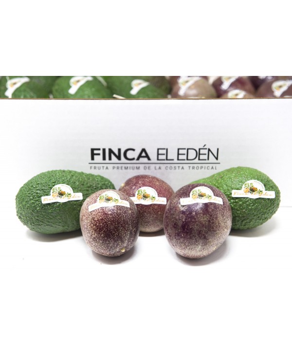 Caja Surtida de Aguacate + Maracuyá Bio (Origen: España)Surtido ecológico Aguacate + Maracuyá – Caja 4 kg 3 kg de aguacate ec...