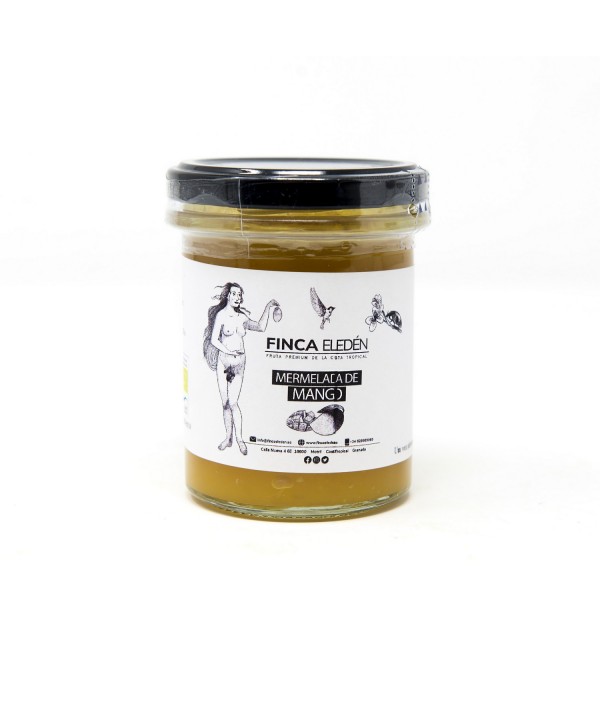 Mermelada de Mango Ecológica (Origen: España)Mermelada artesanal ecológica de Mango Irwin – 210 g ELABORADA CON NUESTRO MANGO...