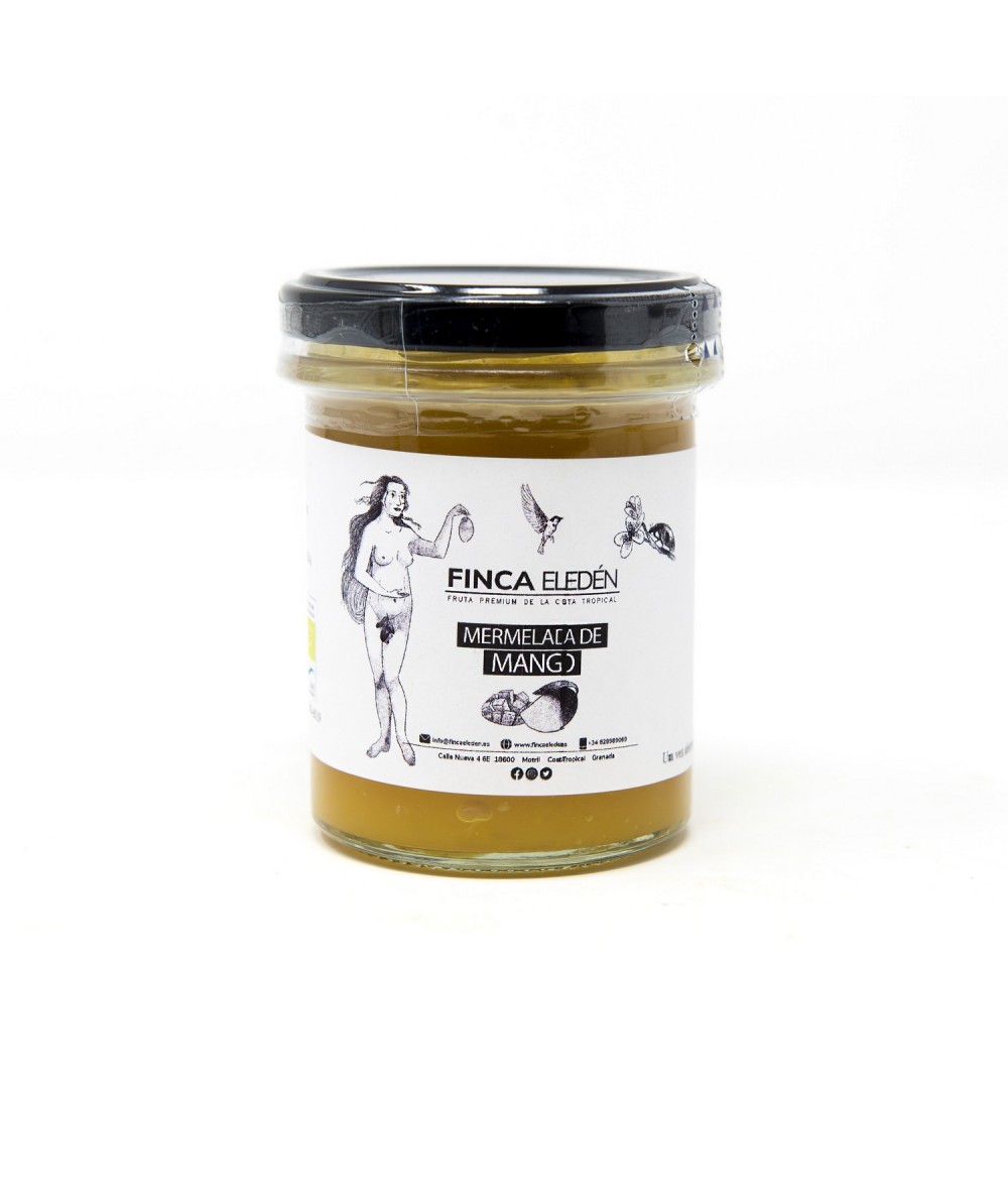 Mermelada de Mango Ecológica (Origen: España)Mermelada artesanal ecológica de Mango Irwin – 210 g ELABORADA CON NUESTRO MANGO...