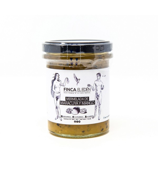 Mermelada de Maracuyá y Mango Ecológica (Origen: España)Mermelada artesanal ecológica de Mango y Maracuyá – 210 g DULZOR TROP...